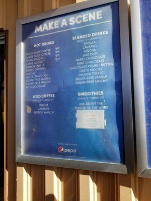 Indian wells drive thru dairy menu