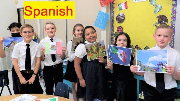 Spanish is another specialty offered at Holy Cross Catholic School.