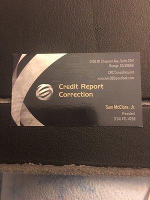 Credit Report Correction