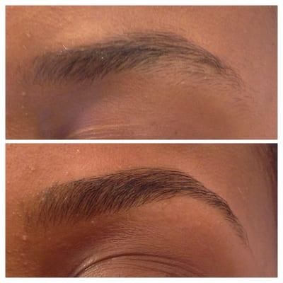 Before and After brows!