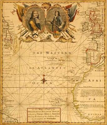 Atlantic Ocean from Gentleman's Magazine, 1740