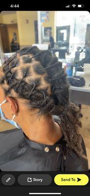 Re-twist with shampoo and style