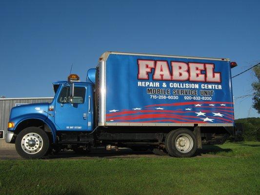 Call Fabel Repair & Collision Center! We stock a variety of parts in our Service Truck to keep you on the road and on time to your destinati