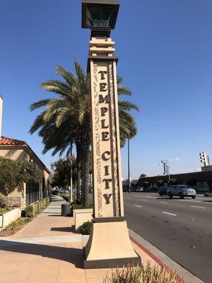 Temple City Pillar at Las Tunas Dr & Rosemead Blvd