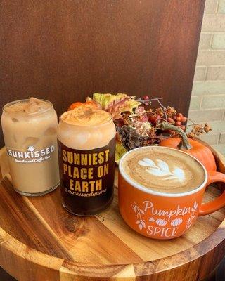 Pumpkin Spice // Iced Latte, Cold Brew, Hot latte