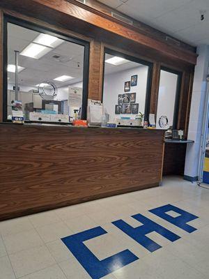 Inside CHP Office in Redwood City