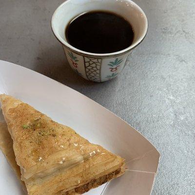 Baklava with Turkish Coffee