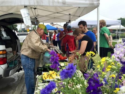 Fresh flowers, produce, baked goods, jams and jellies, all in one spot!