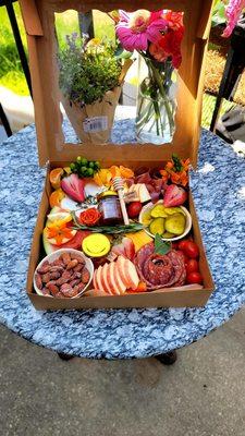 Beautiful 10x10 charcuterie box for you and your special someone!