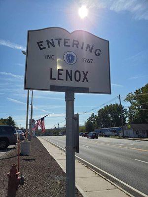 Entering Lenox from Pittsfield