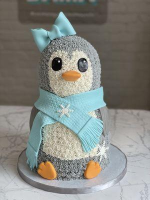 Butter Cream Penguin Cake.