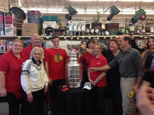 When the Stanley Cup made a visit to Village True Value in Western Springs, IL