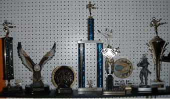 As a customer of the fitness class, I was amazed by the trophies that my instructor has won.