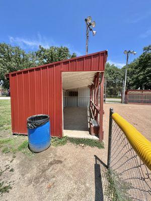 Baseball and softball dugout