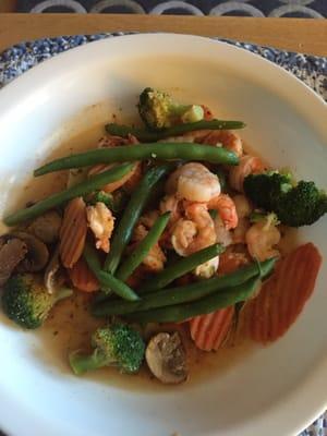 LOVE their $7.99 seafood dinner- 6 oz salmon/shrimp w choice of veg & seasoning, sealed in a bag. Micro 3.5-5 mins and voila! Dinner!