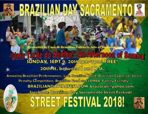 Upcoming Festival: Brazilian Day Sacramento Street Festival 2019!