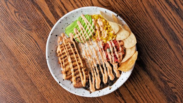 blackened chicken burrito bowl