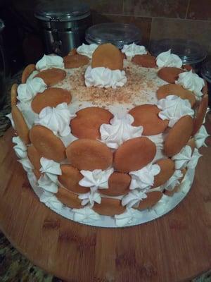 Banana pudding cake