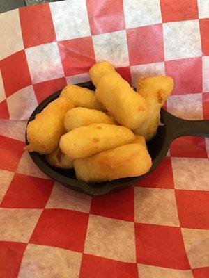 Cheese curds, apparently the rave, but...