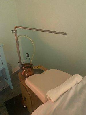 State of art "Shiro Bliss" machine to keep the oil temperature steady throughout the entire session