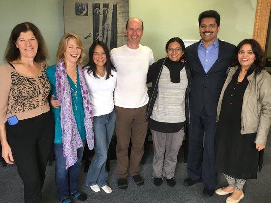 We enjoyed a trip to India with Dr. Jayarajan (2nd from the right)