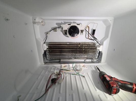 Top mount fridge repair