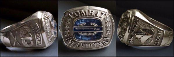 Combat Infantryman Badge Ring