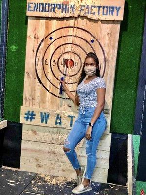 Axe throwing