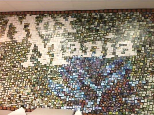 Mural made of MTG cards!