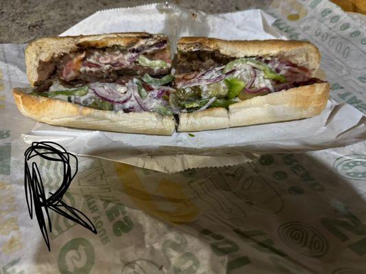 Monster sub that they advertise