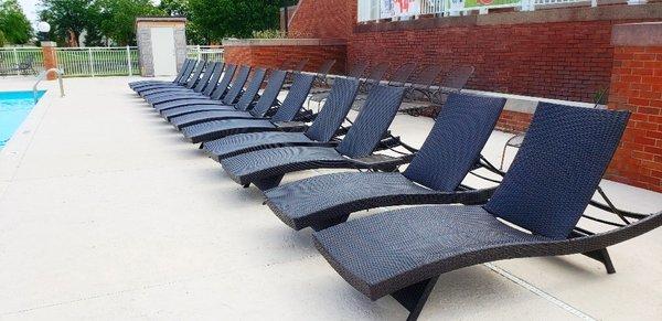 Enjoy the new lounge chairs poolside!