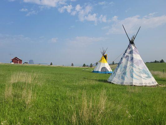 Devils Tower Tipi Camping