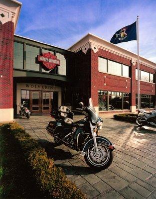 Wolverine Harley Davidson Clinton Twp., MI (c) Cityscape Architects, Inc.