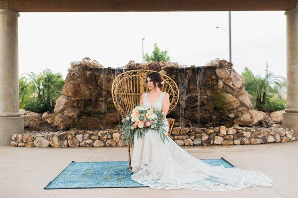 Bride at Colby Falls by Wedgewood Weddings