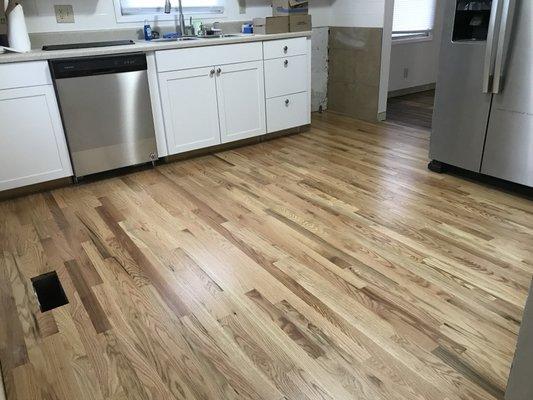 Newly installed kitchen floor!