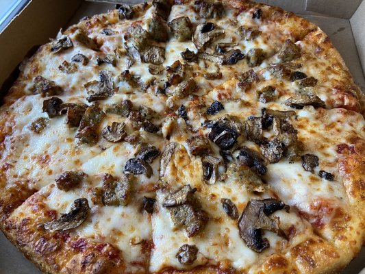 Mushroom + Sausage Medium Pizza