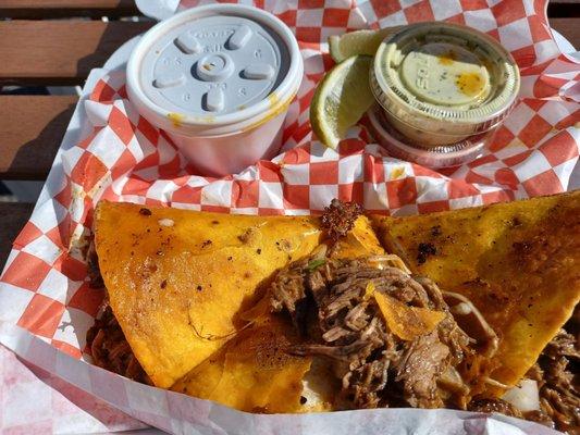 Quesadilla birria. Good, but at $15, a bit high.