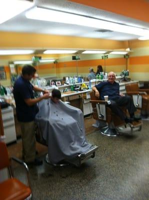 Old school barber shop.