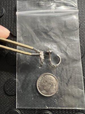 Size of earrings.