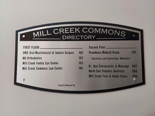 Mill Creek Commons Law Center Directory