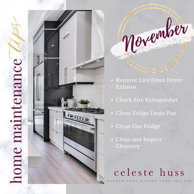 Here are some helpful home maintenance tips for November!