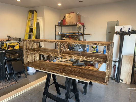 TV stand built for a customer