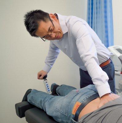 Treating low back condition with Cox lumbar technique