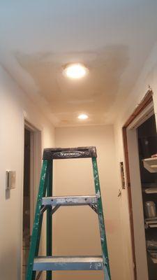 New drywall and new lighting