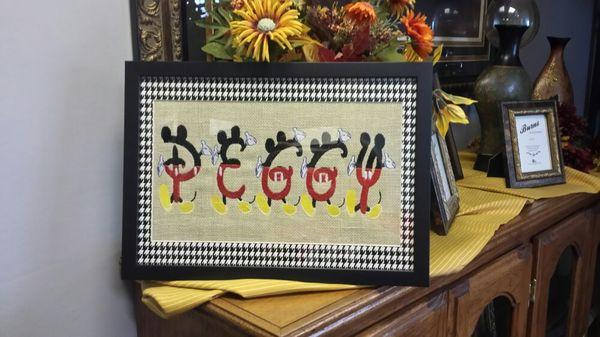 Cross Stitch Custom Framing