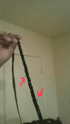 Many pieces of stray hair will stick out from your braids