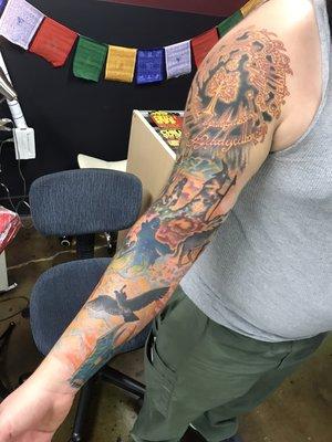 Lord of the Rings sleeve in progress,,,