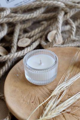 product photo for a handmade candle shop