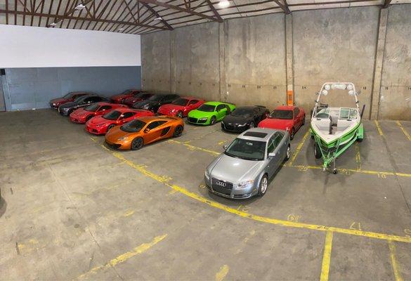 Some of their cars available for the experience