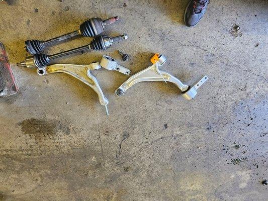 Lower control arm and axel replacement